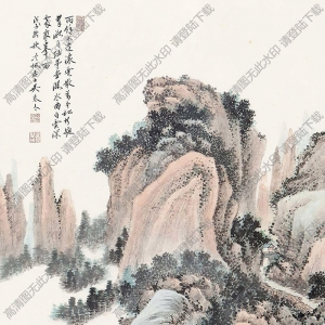 吳琴木國(guó)畫(huà) 雨余萬(wàn)木 高清大圖下載