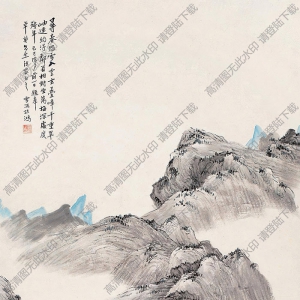 孫雪泥國(guó)畫(huà) 梅山對(duì)語(yǔ) 高清大圖下載