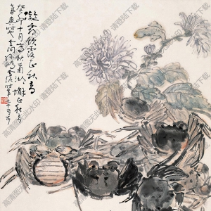 孫雪泥國(guó)畫(huà) 凝霜飲露 高清大圖下載