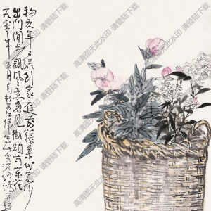 孫雪泥國(guó)畫(huà) 芍藥 高清大圖下載