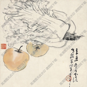 孫雪泥國(guó)畫(huà) 蔬果圖 (3) 高清大圖下載