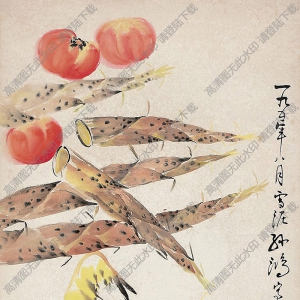 孫雪泥國(guó)畫(huà) 蔬鮮圖 高清大圖下載