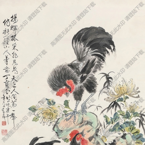 丁寶書國(guó)畫 大吉圖 高清大圖下載