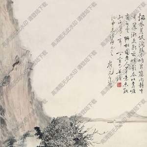 丁寶書國(guó)畫 山居圖 高清大圖下載