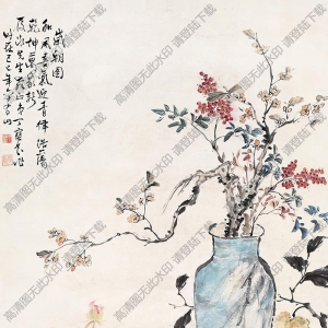 丁寶書國(guó)畫 歲朝圖 高清大圖下載