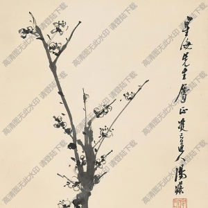 湯定之國畫 梅花(6) 高清大圖下載