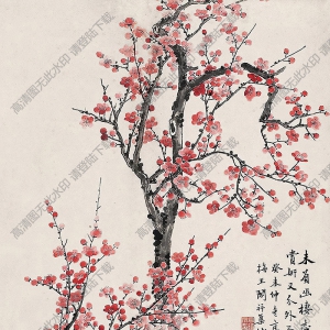高野侯國(guó)畫(huà) 杜甫詩(shī)意圖 高清大圖下載