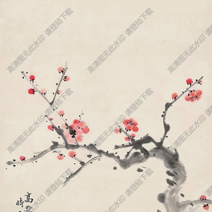 高野侯國(guó)畫(huà) 紅梅圖 (4) 高清大圖下載