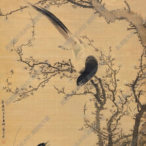 方薰國(guó)畫(huà) 喜上梅梢 高清大圖下載
