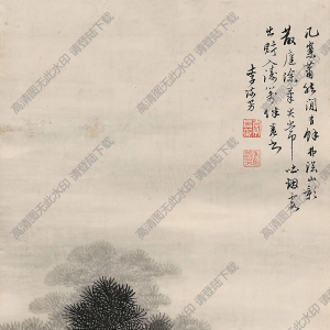 李流芳國(guó)畫(huà) 訪友圖 高清大圖下載