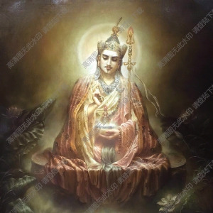 曾浩油畫_蓮花生大士_高清大圖下載