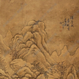 藍(lán)瑛國(guó)畫(huà) 仿李成山水 高清大圖下載
