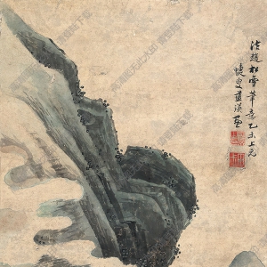 藍(lán)瑛國(guó)畫(huà) 秋山圖 高清大圖下載