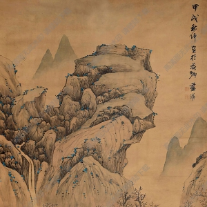藍(lán)瑛國(guó)畫(huà) 山水 (2) 高清大圖下載