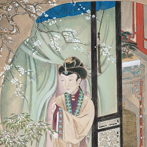 焦秉貞國畫 仕女 (8) 高清大圖下載