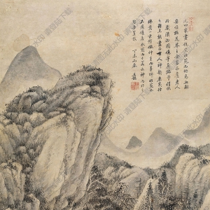 王鑒國(guó)畫(huà) 瀟湘圖 高清大圖下載