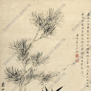 董邦達(dá)國(guó)畫(huà) 三友圖 高清大圖下載