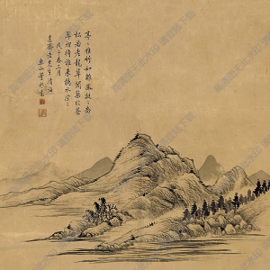 董邦達作品 蒼翠草閣 高清大圖下載