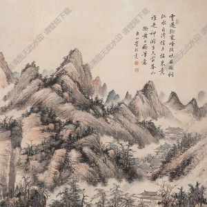 董邦達作品 富春山色圖 高清大圖下載