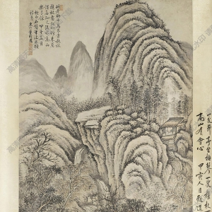 董邦達作品 高山流水圖 高清大圖下載