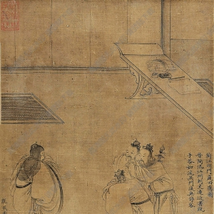 李公麟國(guó)畫 陶江州門庭四應(yīng) 高清大圖下載