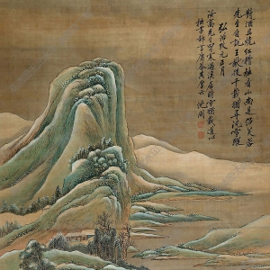 沈周國畫 訪友圖 高清大圖下載