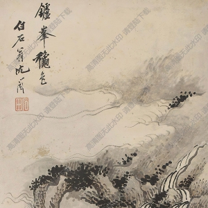 沈周國(guó)畫 爐峰秋色 高清大圖下載