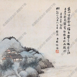 林紓國畫 金焦風(fēng)帆圖 高清大圖下載
