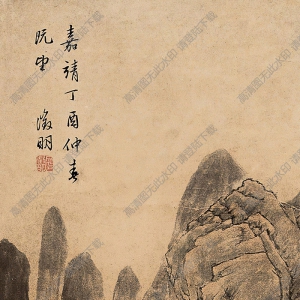 文征明國畫 山水 高清大圖下載