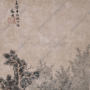 文征明國畫 停琴待月 高清大圖下載