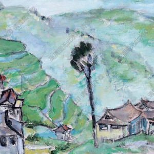 涂克油畫 元寶山 高清大圖下載