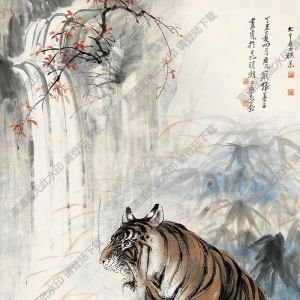 張善孖作品 幽谷長嘯 高清大圖下載
