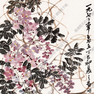 諸樂(lè)三國(guó)畫(huà) 紫藤 高清大圖下載