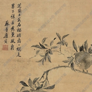 唐寅國畫 多子多福 高清大圖下載