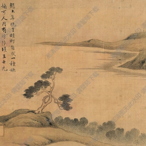 唐寅國畫 湖天曠蕩 高清大圖下載