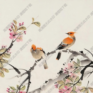 汪溶?chē)?guó)畫(huà) 花鳥(niǎo) (8) 高清大圖下載