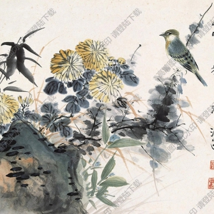 汪溶?chē)?guó)畫(huà) 清霜落佳圖 高清大圖下載