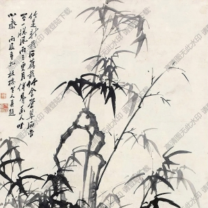 鄭板橋作品_竹石中堂_高清大圖下載
