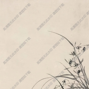 鄭板橋國畫_蘭花 (5)_ 高清大圖下載