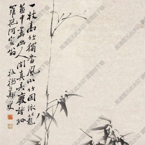 鄭板橋國畫_墨竹圖 (1) _高清大圖下載