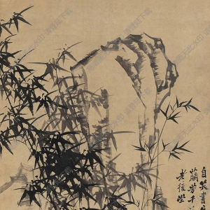 鄭板橋國畫_竹石圖 (2)_高清大圖下載