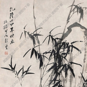 鄭板橋國畫_竹石圖 (3)_高清大圖下載