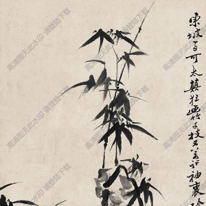鄭板橋國畫_竹石圖 (6)_高清大圖下載