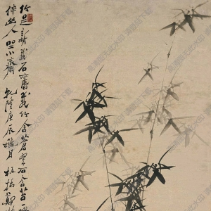 鄭板橋國畫_竹石圖 (10)_高清大圖下載