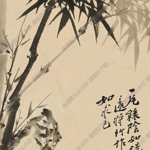 鄭板橋國畫_竹石圖 (16)_高清大圖下載