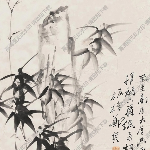 鄭板橋國畫_竹石圖 (23)_高清大圖下載