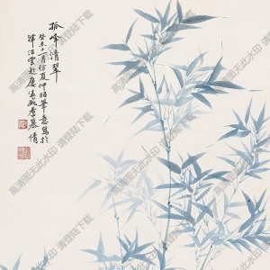 慕凌飛國(guó)畫(huà) 孤峰清翠 高清大圖下載