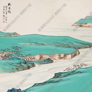慕凌飛國(guó)畫(huà) 牧笛圖 高清大圖下載