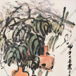 朱屺瞻國(guó)畫(huà) 葫蘆 (5) 高清大圖下載