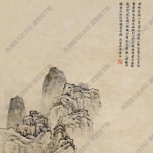 陸治國畫 云林小景 高清大圖下載